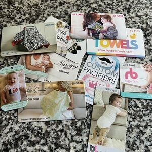 Baby gift cards! Never got around to using!